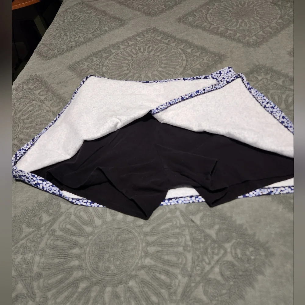 😀 Jones New York Floral Women's Skort - Blue and White - Picture 4 of 8